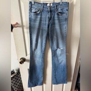 DPD Jeans Bootcut Woman’s Size 27 Embroidered Back Pockets